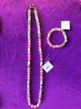 collana quarzo rosa radice smeraldo quarzo verde