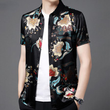 Uomo Raso Finta Seta Manica