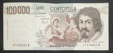 100000 LIRE CARAVAGGIO 1°