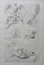 Antica lampada in bronzo