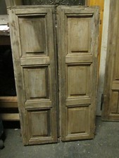 COPPIA VECCHI  ANTICHI  SCURI DI FINESTRA  28 X 100  cm.  CIRCA