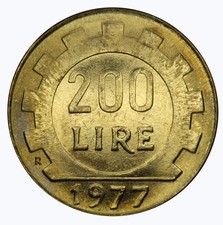 1977 REPUBBLICA ITALIANA MONETA LIRE 200 LAVORO FDC MF105772