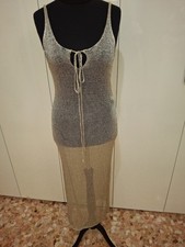 Vestito ZARA oro Midi Rete