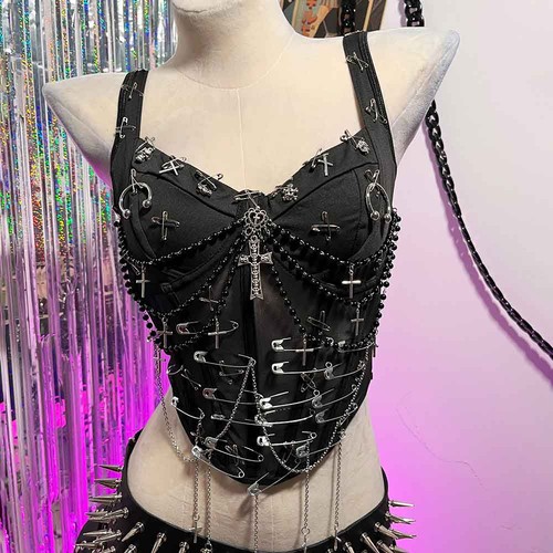 Goth tops grunge - goth, mini