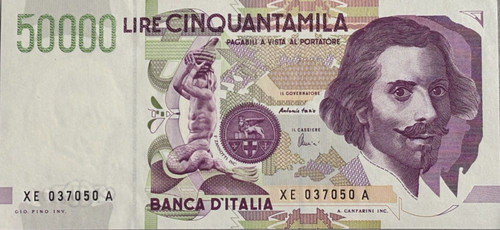 Italia repubblica banconota - italia,