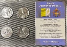 CONGO - SET OF 4 COINS 1 FRANC