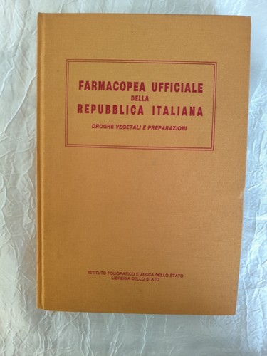 Farmacopea ufficiale della - farmacopea,