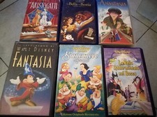6 VHS CLASSICI DISNEY BELLA