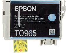 INCHIOSTRO CARTUCCIA EPSON (T0965 LUPO) ORIGINALE COLORE LIGHT CIANO