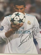 Foto autografata firmata a mano Cristiano Ronaldo BAS COA