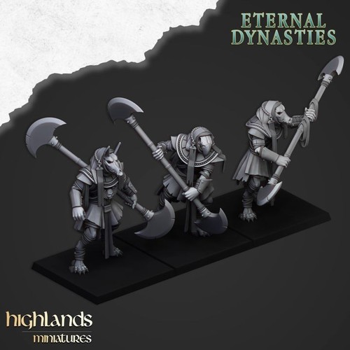 Anubis guard with halberd - guard,