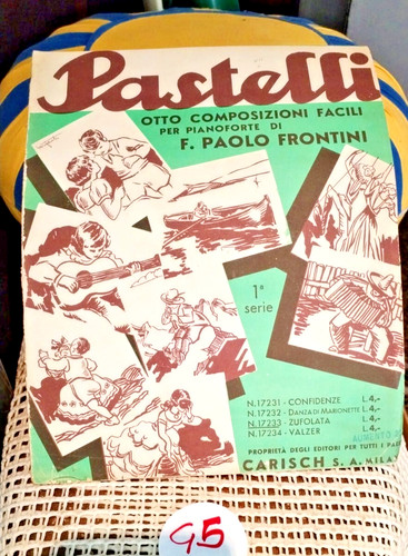 Musica spartito pastelli - spartito,