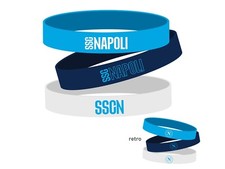 BRACCIALETTI NAPOLI UFFICIALI in Silicone 3 diversi ORIGINALI SSCN Calcio