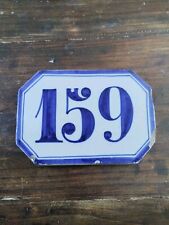 Antico Numero Civico 159 In Ceramica