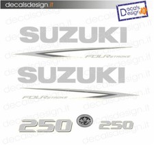 Adesivi motore marino fuoribordo Suzuki 250 cv four stroke 2022 stickers