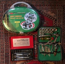 LOTTO 3 SET di Chiavi inglesi Brugole in astuccio valigetta ATTREZZI pinze