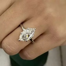 Anello di lusso in oro bianco