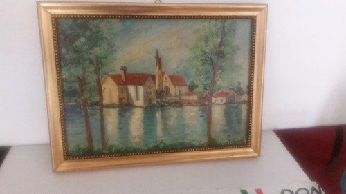 Antico quadro dipinto olio - dipinto, a