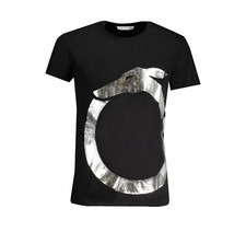 TRUSSARDI T-shirt  Nero Logo Argento Uomo Tg L