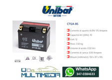 BATTERIA MOTO UNIBAT CT12A-BS