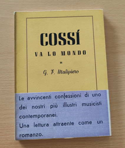 Malipiero cossì lo mondo - cossì,