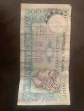 Banconota 500 Lire In Carta