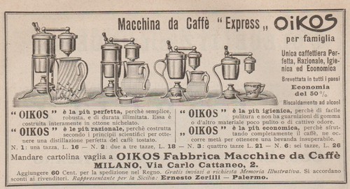 Pubbl 1912 oikos macchina - 1912,