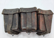 Porta munizioni in pelle esercito tedesco seconda guerra mondiale per fucile K98 Mauser - originale 1935