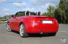 Scarico Sportivo Audi TT 8N Coupé E Roadster 1x100mm Inclinato Con Abs.