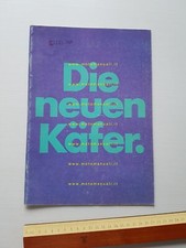 Volkswagen nuovo Maggiolino Die neuen Käfer 1969 depliant originale tedesco