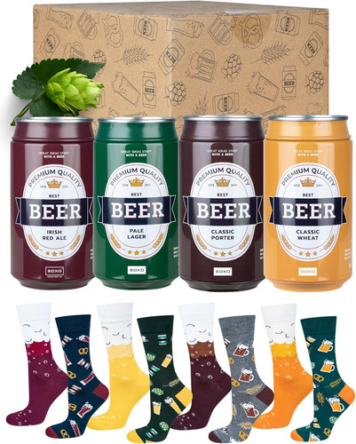 Lattina birra calzini uomo - lattina,
