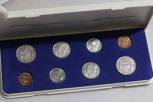 Set monete belgio 1977 - di, mint