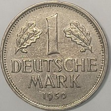 Moneta tedesca 1 marco 1950-D