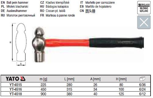 Martello demolitore yato - demolitore,