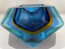 Posacenere Seguso Vetri d'Arte Flavio Poli Vetro di Murano Sommerso Space Age
