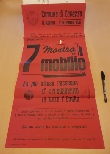 Cavezzo manifesto 1958 - cavezzo,