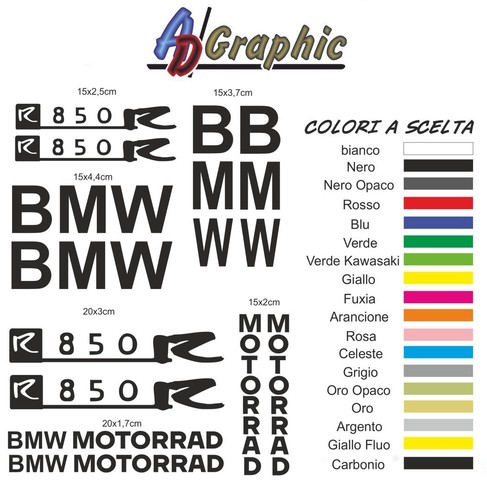 Kit adesivi stickers decoro - kit,