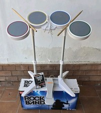Wii Rock Band Bundle Set Batteria Cablata con Pedale +Guitar Hero 5 Edizione Wii