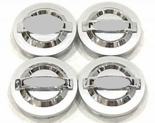 4 Coprimozzo Tappi Nissan Juke Micra 60mm Compatibile Cromato Borchie Ruote PV