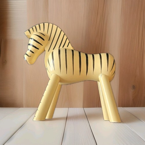 Giocattolo zebrato legno