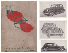 FIAT  1100 E – 1950   Musone - USO E MANUTENZIONE  - Driver's Handbook!