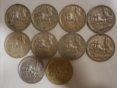 Monete lire 1914 1915 - da, 2