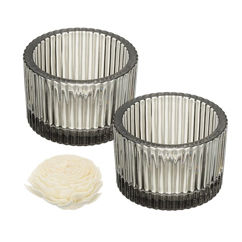 2pcs portacandele vetro - 2pcs,
