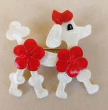 "Lea Stein" Poodle Dog brooch