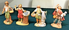 4 STATUINE  PRESEPE FONTANINI ALTEZZA CM.12 - CM.13 - più omaggio  vedi foto