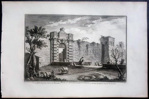 Stampa antica giuseppe vasi - stampa,