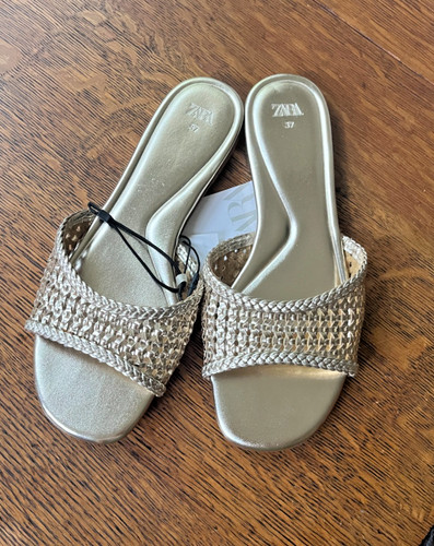 Zara gold braided - zara,