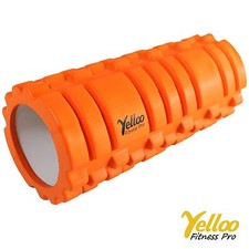 Yelloo FOAM ROLLER Rullo Massaggi PILATES Yoga Sport Fitness ER2001 ARANCIONE
