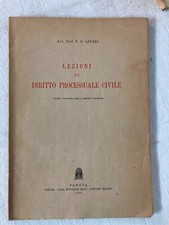 Lezioni di diritto processuale civile AVV. LIPARI 1955