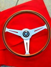  Volante in legno   NARDI + Pulsante centrale            "vintage" 